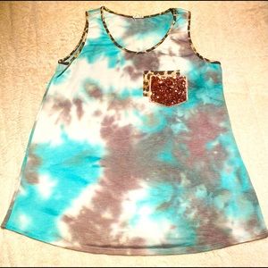 Sequin Tank Top XL